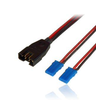 Adapter lead MPX/2xJR wire 0.5mm², length 8cm